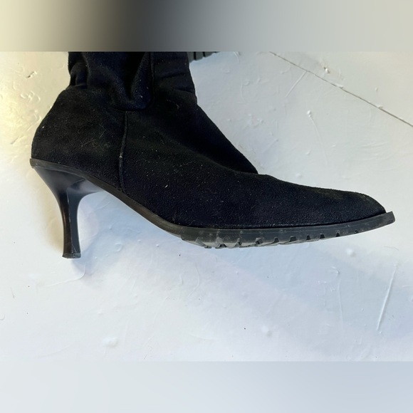 Women’s Black Slouchy Heeled Boots | Approx. Size 9-10 - Picture 4 of 16